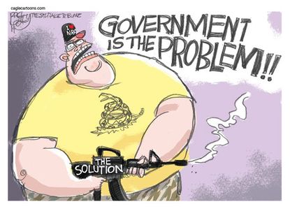 Editorial cartoon NRA government