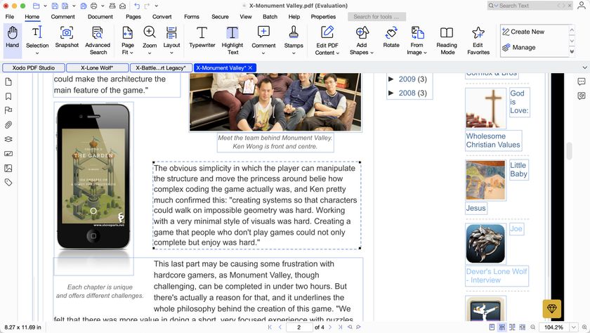 Xodo Desktop PDF Editor during our review