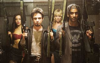 Rose McGowan, Freddy Rodriguez, Marley Shelton and Naveen Andrews star in Robert Rodriquez's Planet Terror.