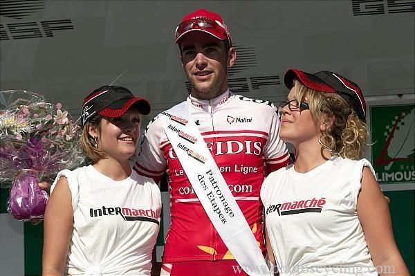 Tony Gallopin (Cofidis) on the podium.