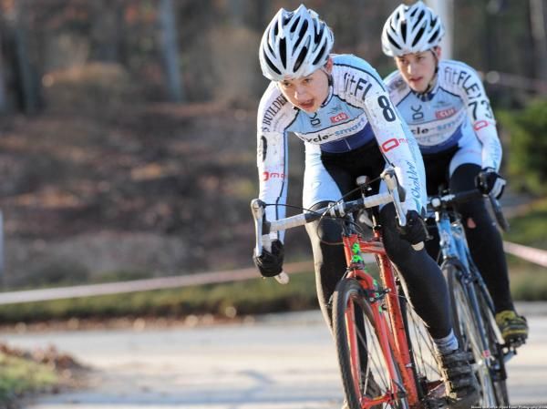 Cycle-Smart teammates Frances Morrison, left, and Emma Bast.
