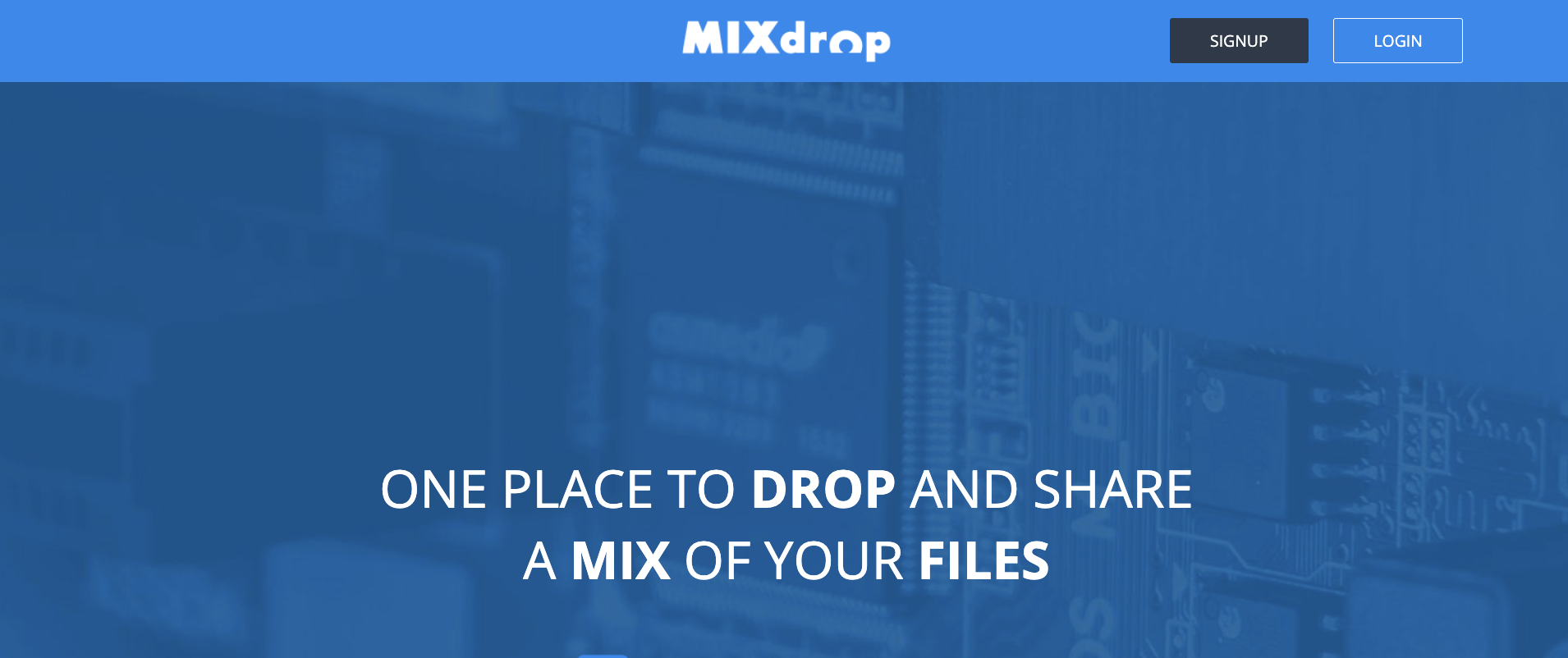 MixDrop Home Page