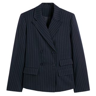 Tennis Striped Fitted Blazer