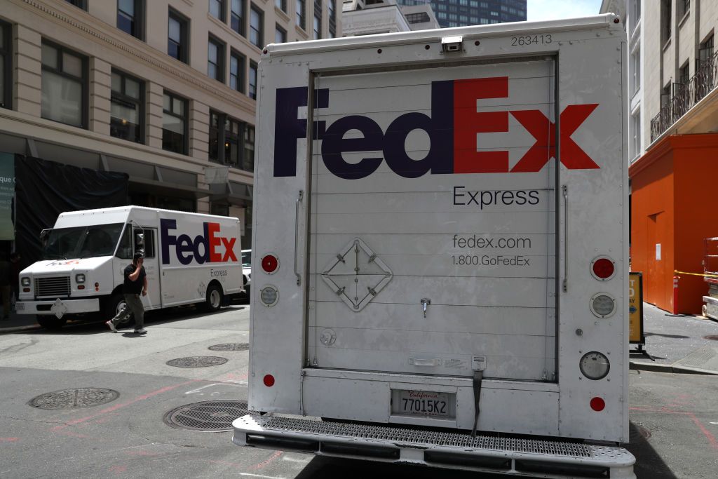 FedEx trucks