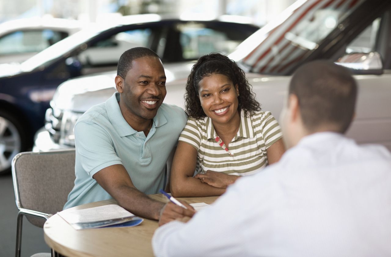 Couple Buying New Car