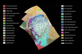 pluto geology map