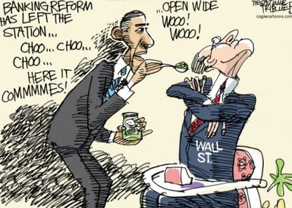 Obama force-feeds Wall Street
