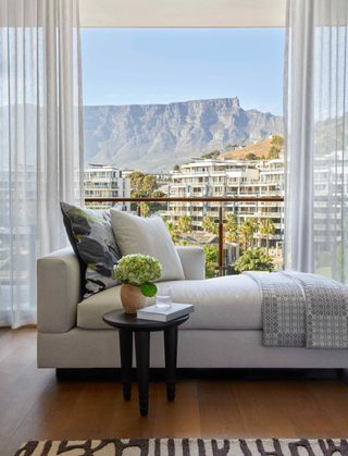 View of Table Mountain from inside One&Only Cape Town resort