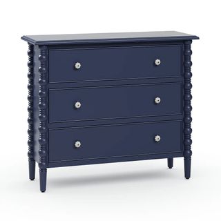 Dunelm Pippin 3 Drawer Chest, Navy