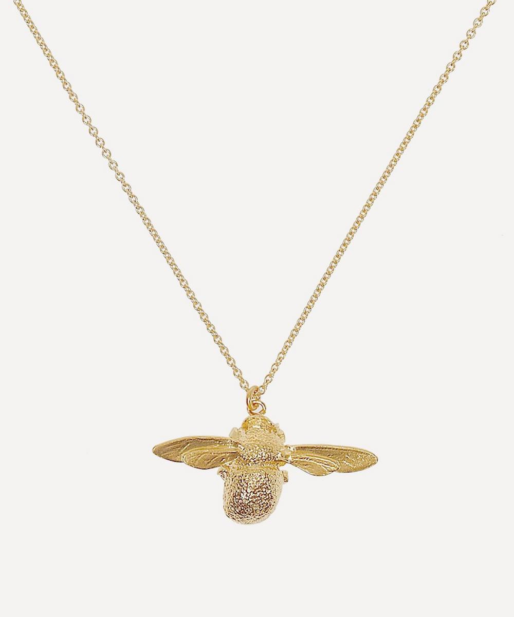 Gold-Plated Bumblebee Necklace