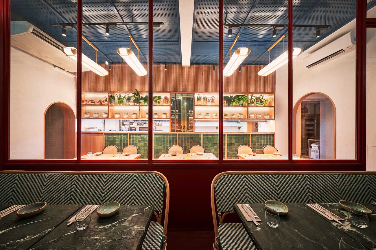 Interior of Forma in Singapore