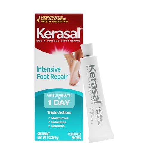 Kerasal Intensive Foot Repair Ointment, Smooth Rough Feet, 1 Oz