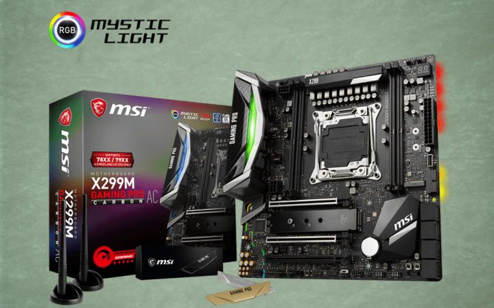 hamburger Regnfuld Brig MSI X299M Gaming Pro Carbon AC Motherboard Review: MicroATX to the Max |  Tom's Hardware
