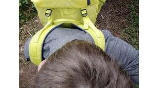 Backpack viewed from above