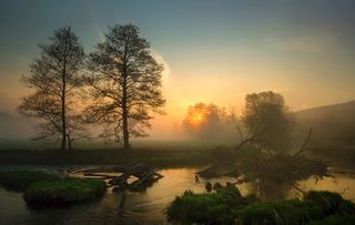 'Sunrise over the Sinn River' by Daniele Dugre (#165075)