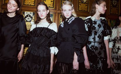 Simone Rocha black silk dresses fashion