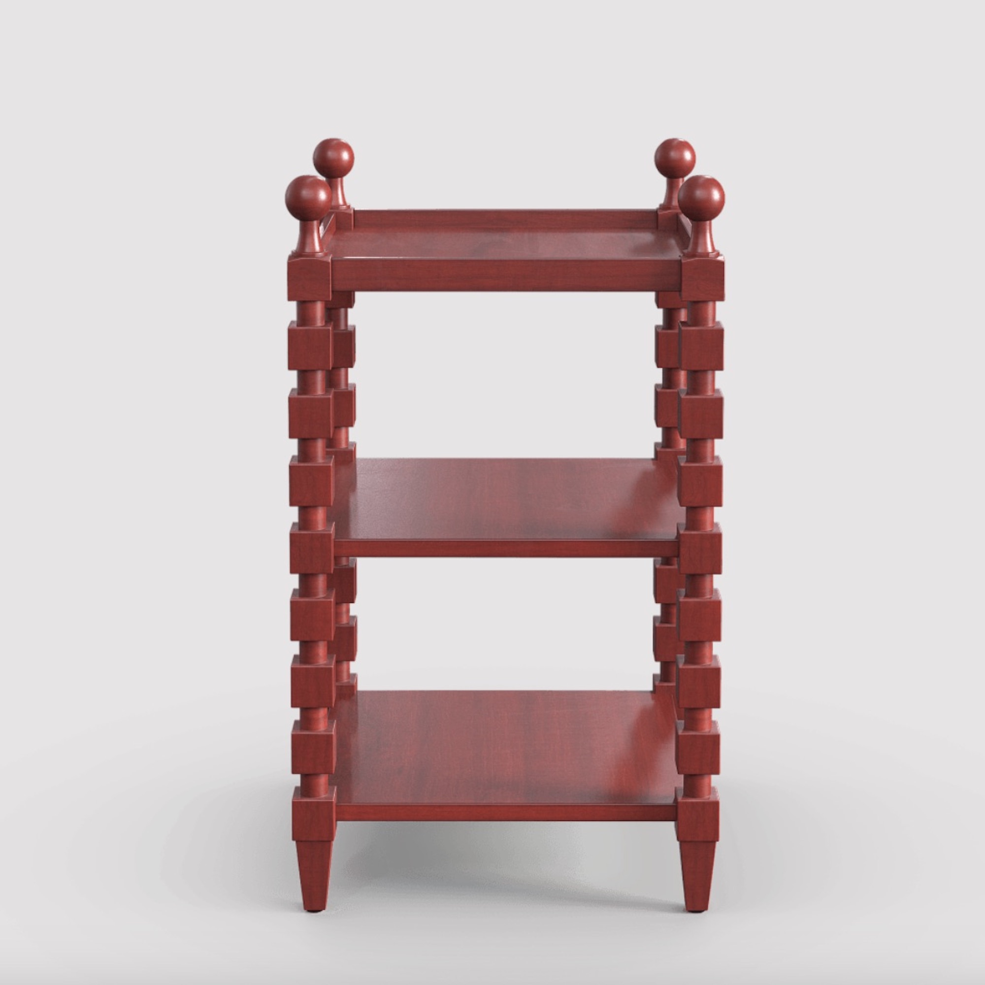 Huxley Side Table - Brushed Red