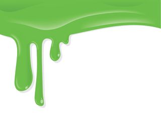 a green slime splat.