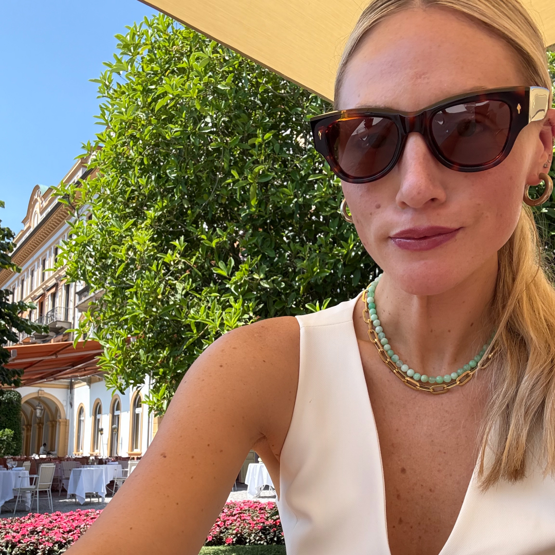 Brooke Ely Danielson wearing JACQUES MARIE MAGE sunglasses
