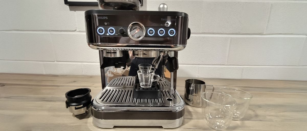 The Philips Barista Brew espresso machine is good-looking and well priced, but it's challenging to master (and a bit messy, too)