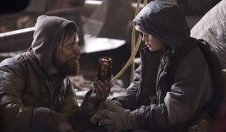 The Road Viggo Mortensen Kodi Smit-McPhee sharing a coke after the apocalypse