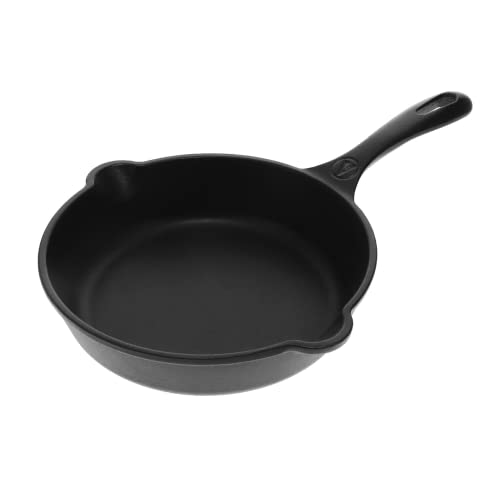 Victoria 8-Inch Cast Iron Skillet, Pre-Seasoned Cast-Iron Frying Pan With Long Handle, Made in Colombia