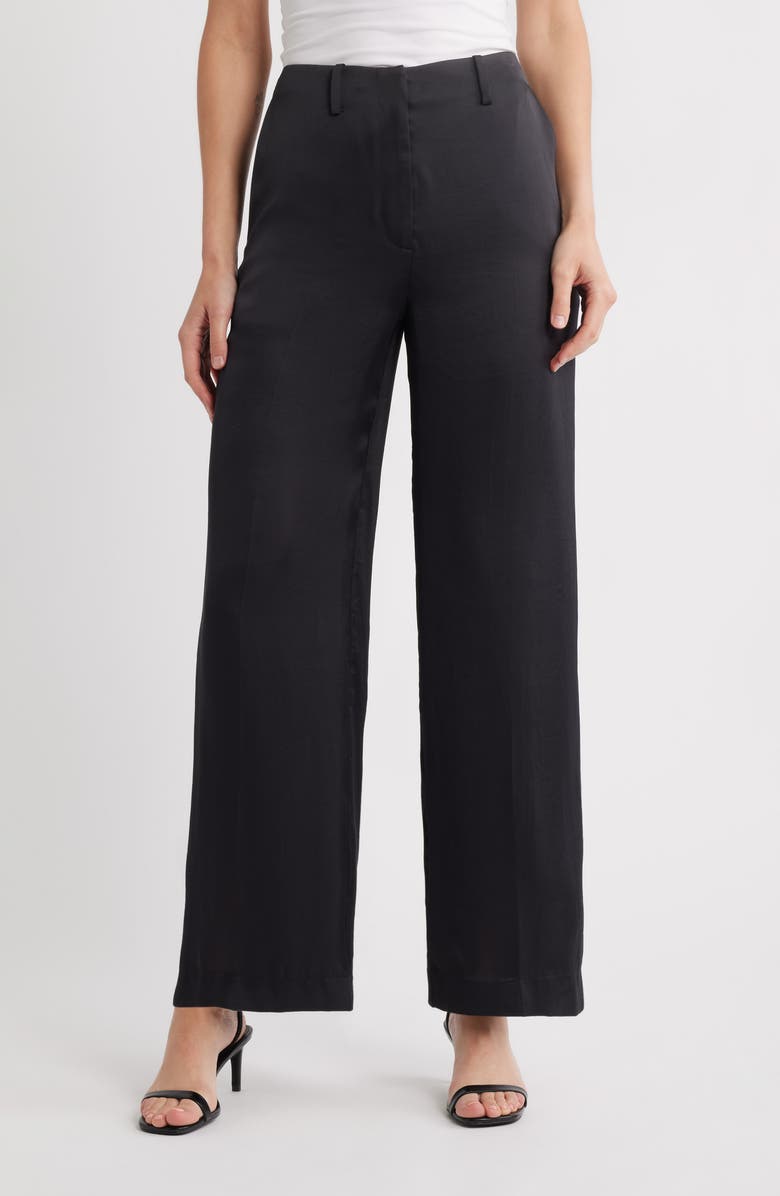 Neat waist straight pants