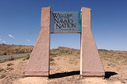 Entrance to the Navajo Nation. 