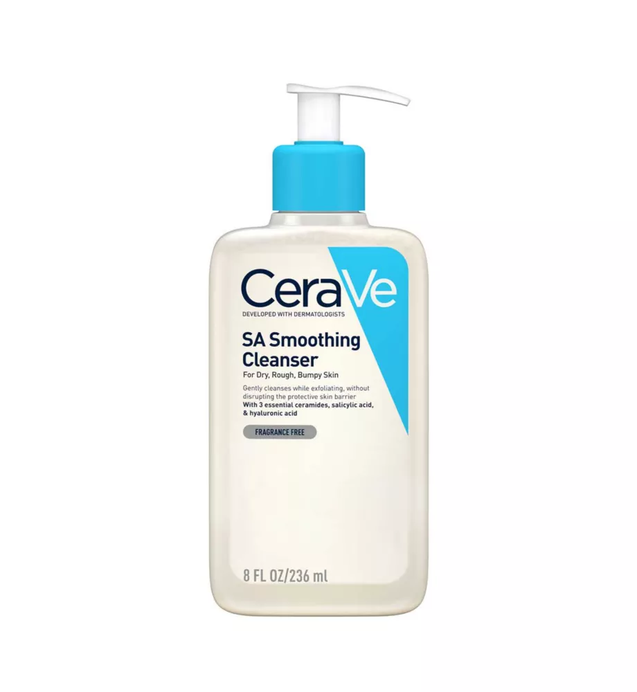 Cerave Sa Smoothing Cleanser With Salicylic Acid for Dry, Rough & Bumpy Skin 236ml