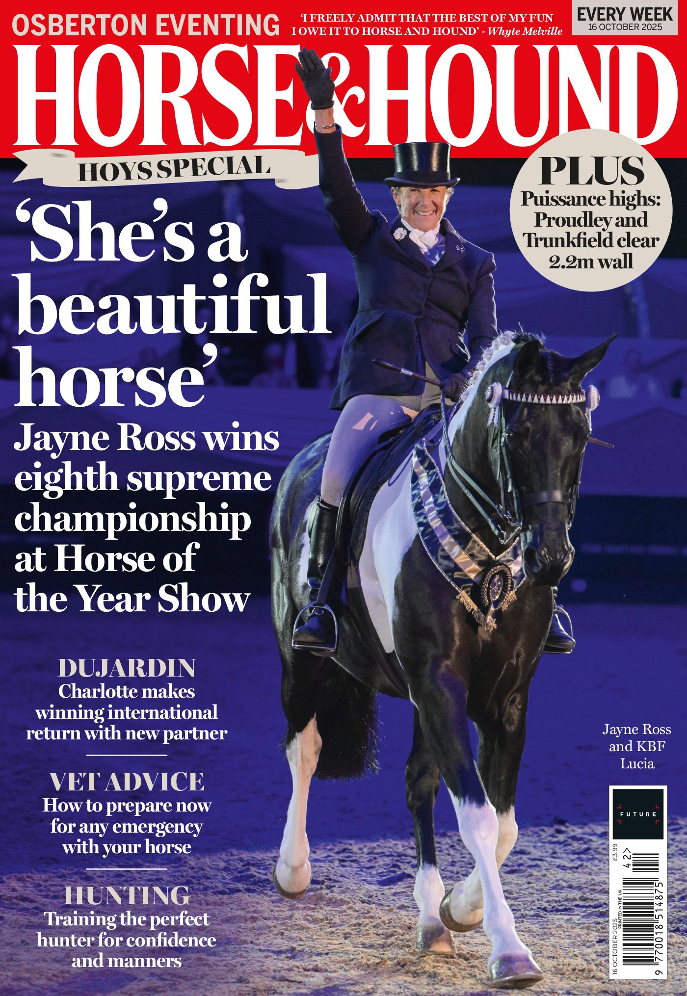 Cover of Horse &amp; Hound 16 October 2025