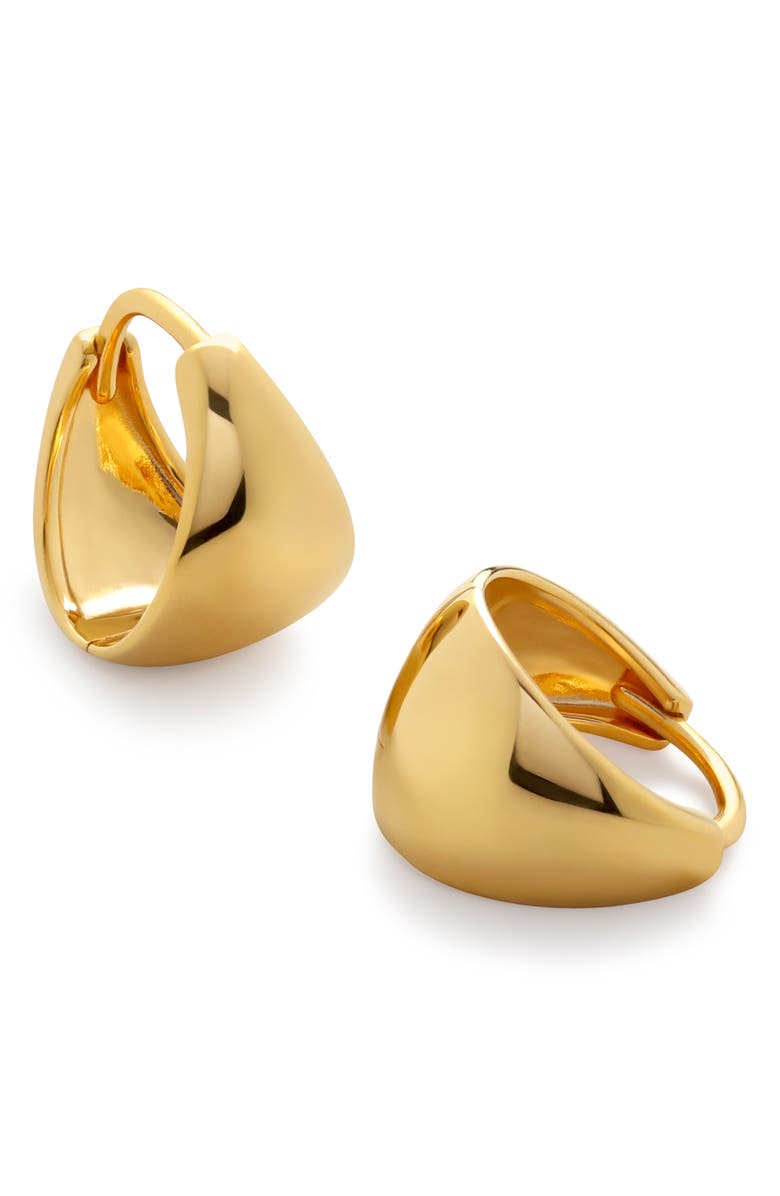 Tapered Huggie Hoop Earrings