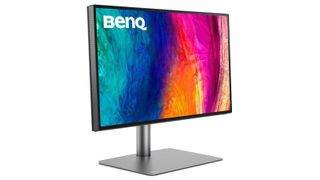 Best computer monitors for music production: BenQ PD2725U monitor on a white background