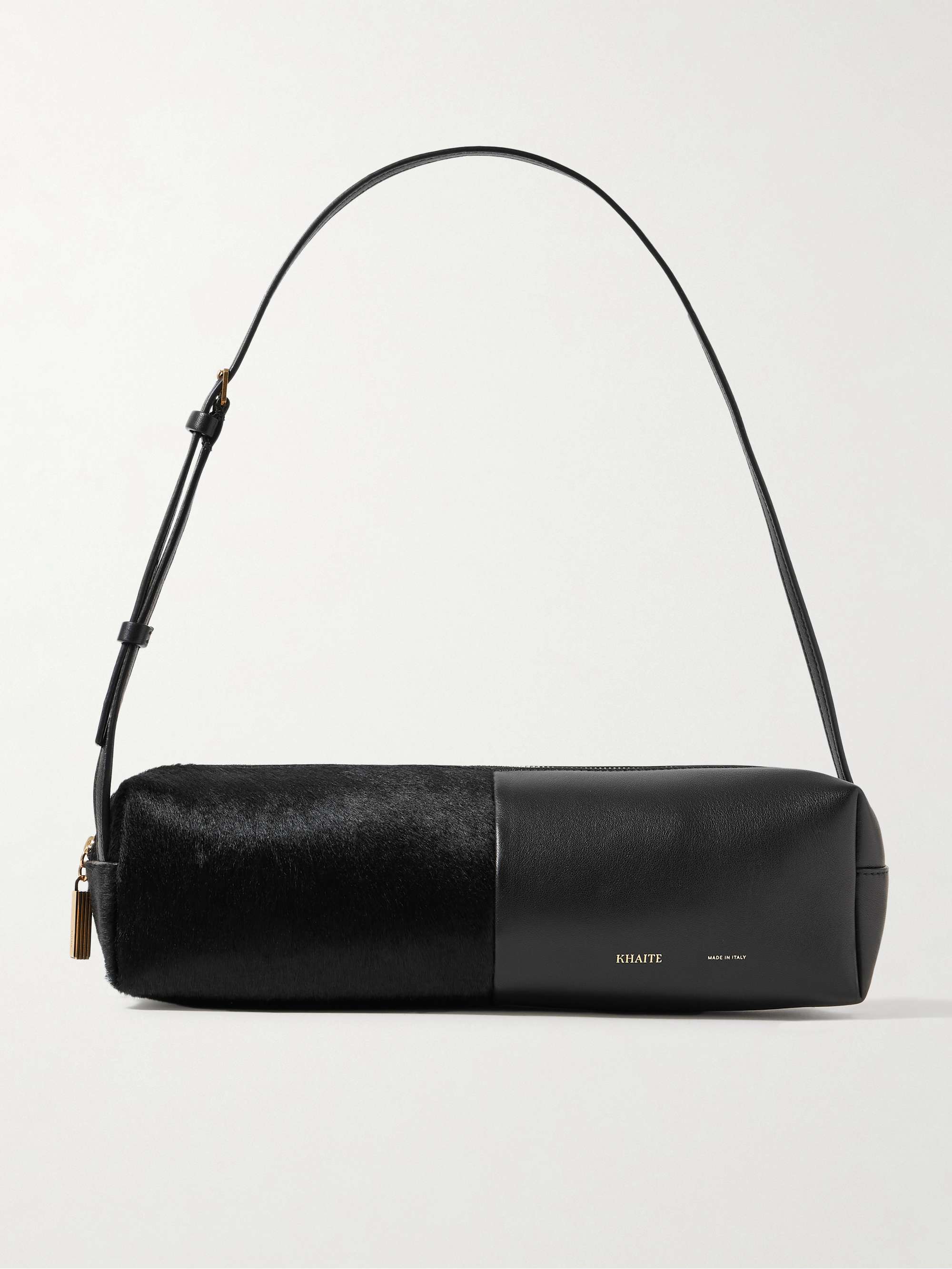 Kye Calf Hair and Leather Shoulder Bag