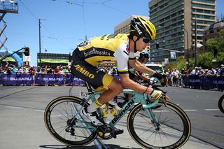 Bennett goes down fighting at Tour of California