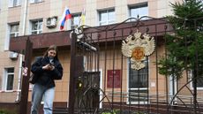 The entrance to Rospotrebnadzor, the Russian health ministry.