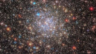 The globular cluster NGC 6355 is located in the inner region of the Milky Way 31,000 light-years from Earth.