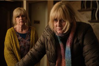 Siobhan Finneran as Clare Cartwright and Sarah Lancashire as Catherine Cawood in Happy Valley