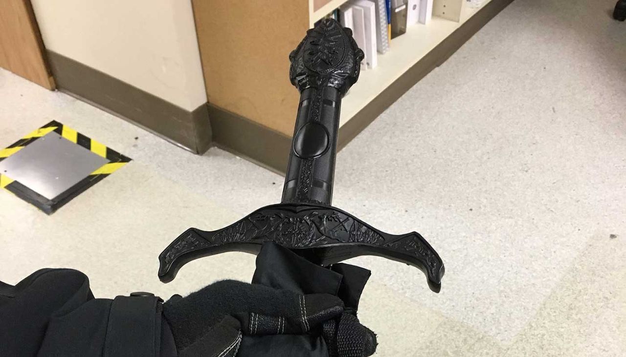 This unusual umbrella sparked a hospital lockdown in Washington