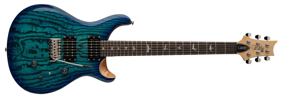 PRS SE Custom 24 Burled Ash Limited Edition Lake Blue