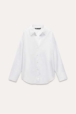 Cotton Blend Oxford Shirt