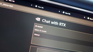 NVIDIA Chat with RTX browser interface