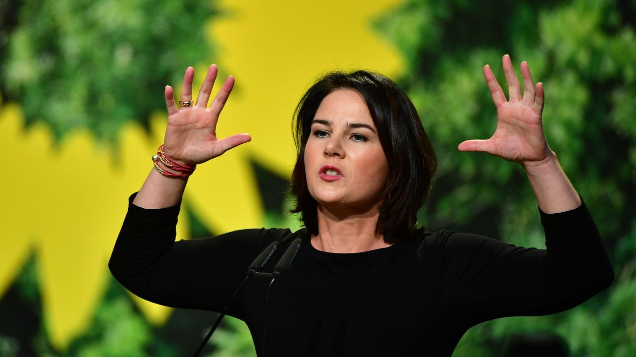 Green party candidate for German chancellor Annalena Baerbock