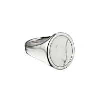 11. Mejuri Oval Gemstone Signet Ring