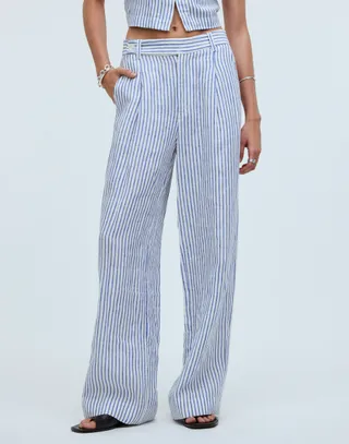 The Harlow Wide-Leg Pant in 100% Linen