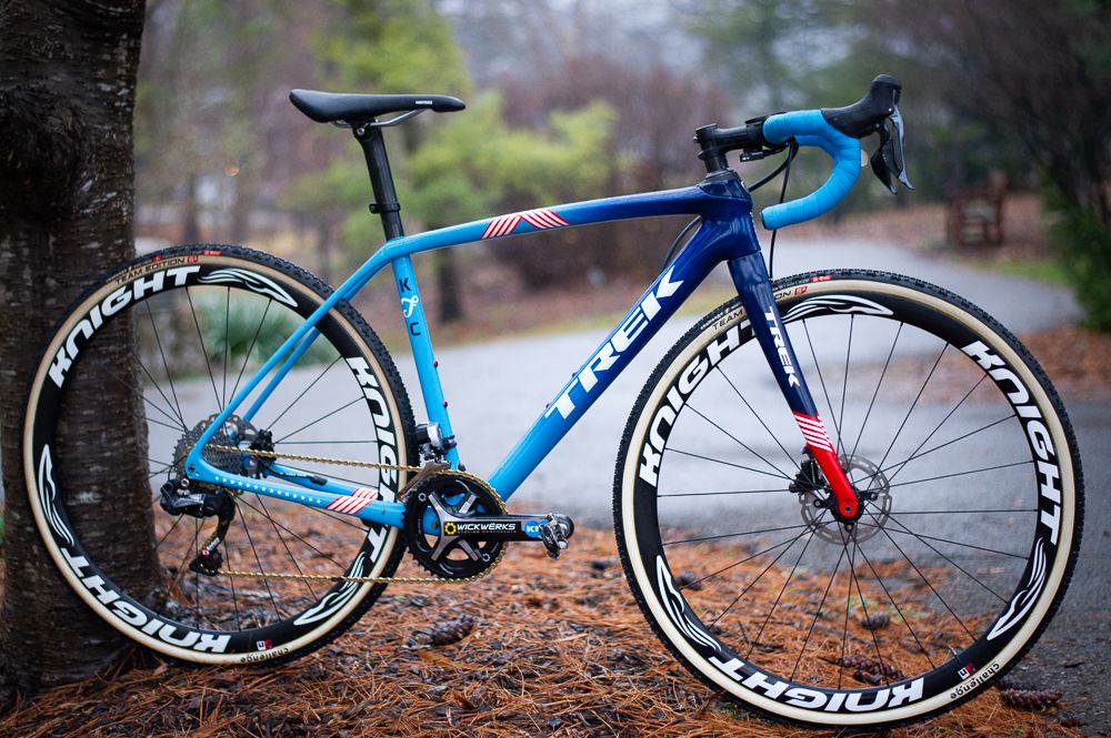 Katie Compton's custom painted Trek Boone.