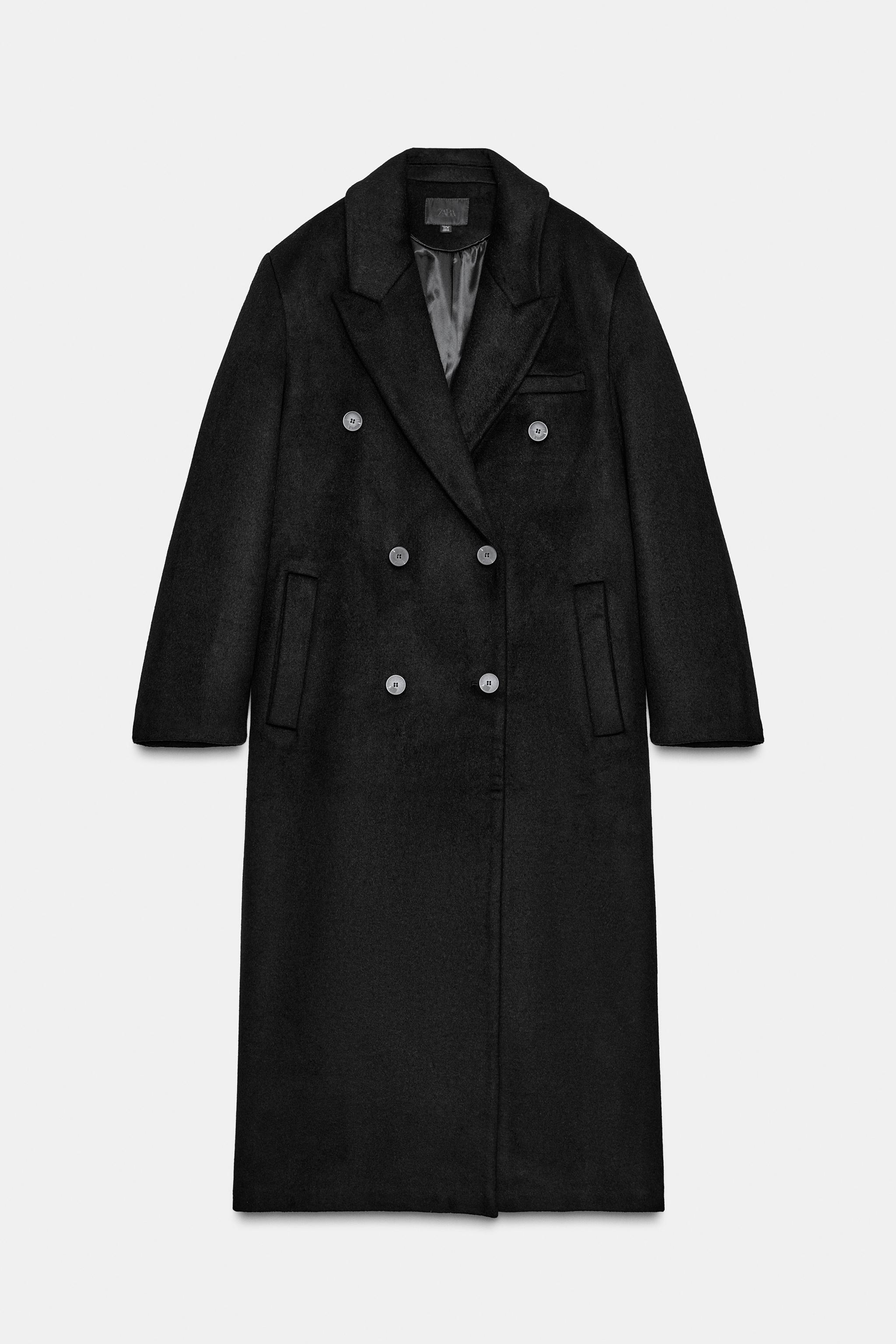 Extra Long Wool Blend Coat