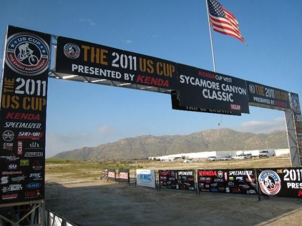 The start/finish at Sycamore Canyon