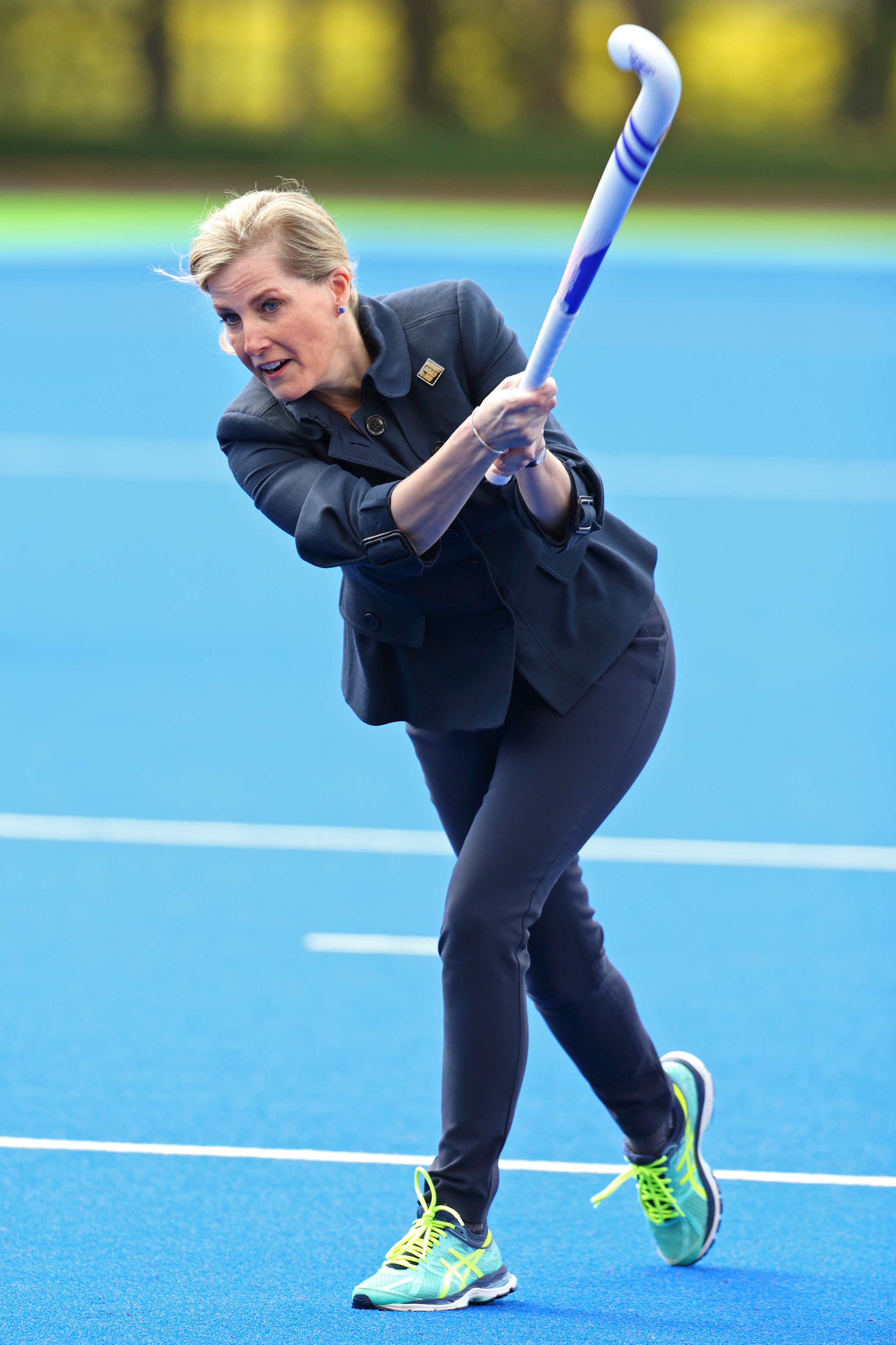 Duchess sophie playing field hockey
