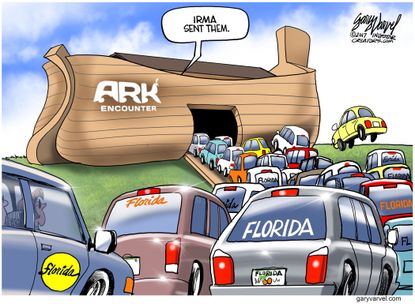 Editorial cartoon U.S. Irma Florida Ark