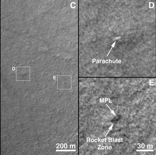 X Marks the Spot? Possible Landing Site of Mars Polar Lander Identified